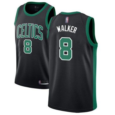 Nike Boston Celtics #8 Kemba Walker Black Youth NBA Swingman Statement Edition Jersey